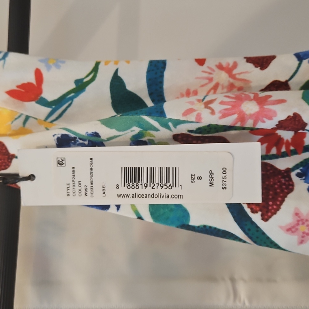 Alice + Olivia Multicolor Floral Backless Dress - Picture 5 of 7